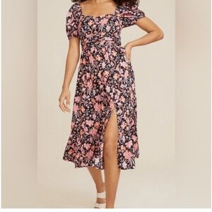 Floral sweetheart neck midi dress Maurice’s